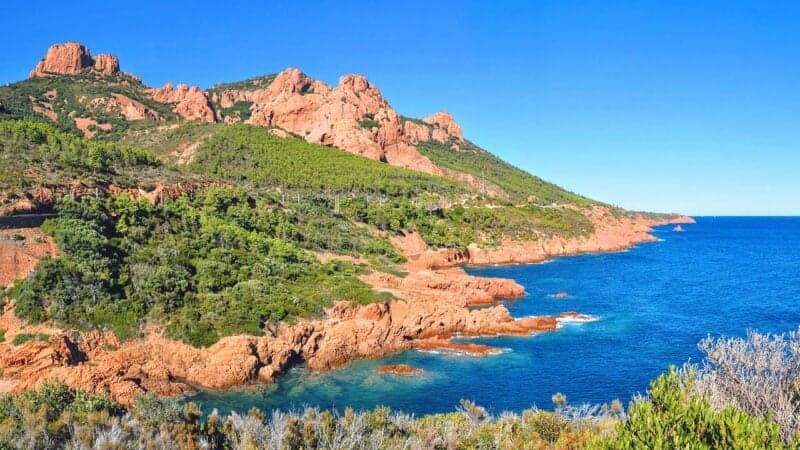 Massif de l'Estérel — Где красные скалы встречают море
